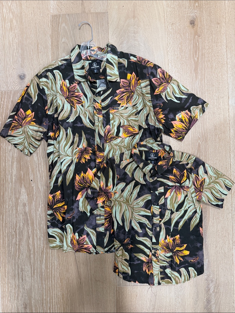 Volcom Black Tropical Floral Camp Shirt